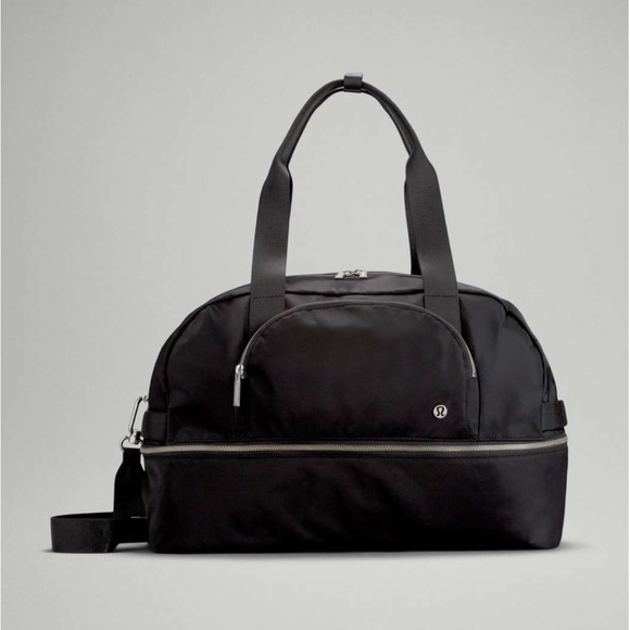 lululemon athletica Black Travel 29L Adventurer Duffel Bag